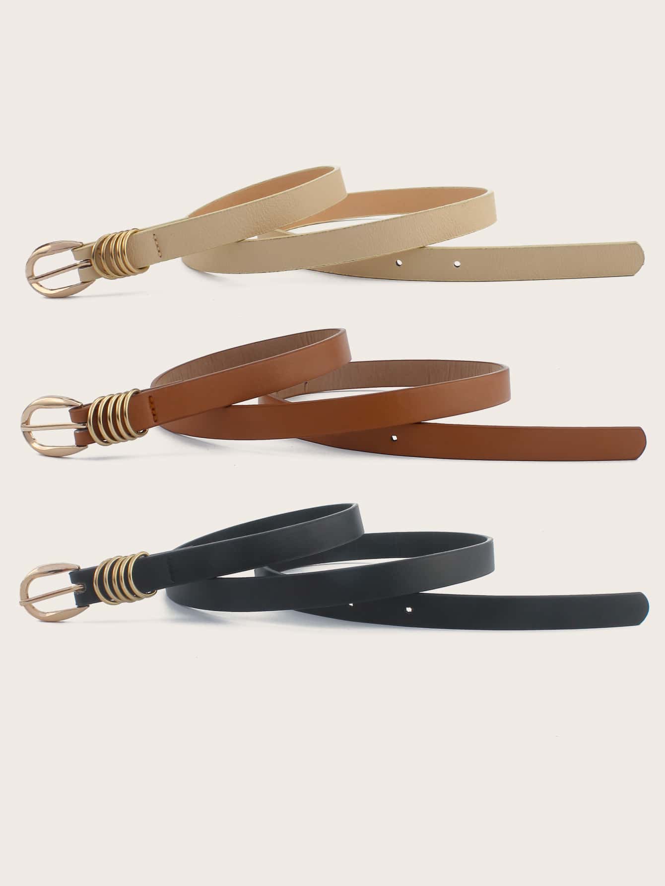 3pcs Metal Buckle Belt Shop n Save Pakistan