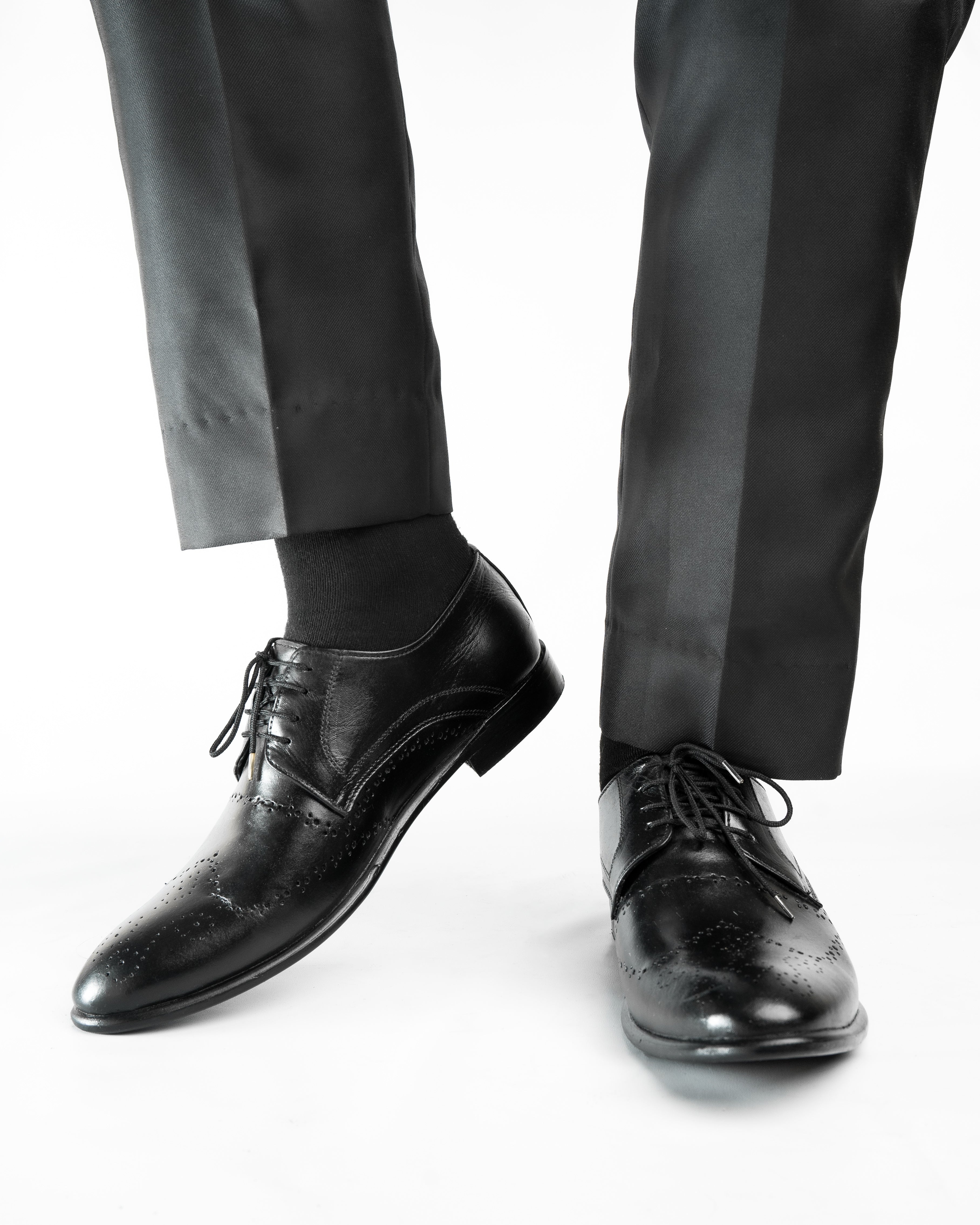 SNS11 Black formal Premium leather Shoes