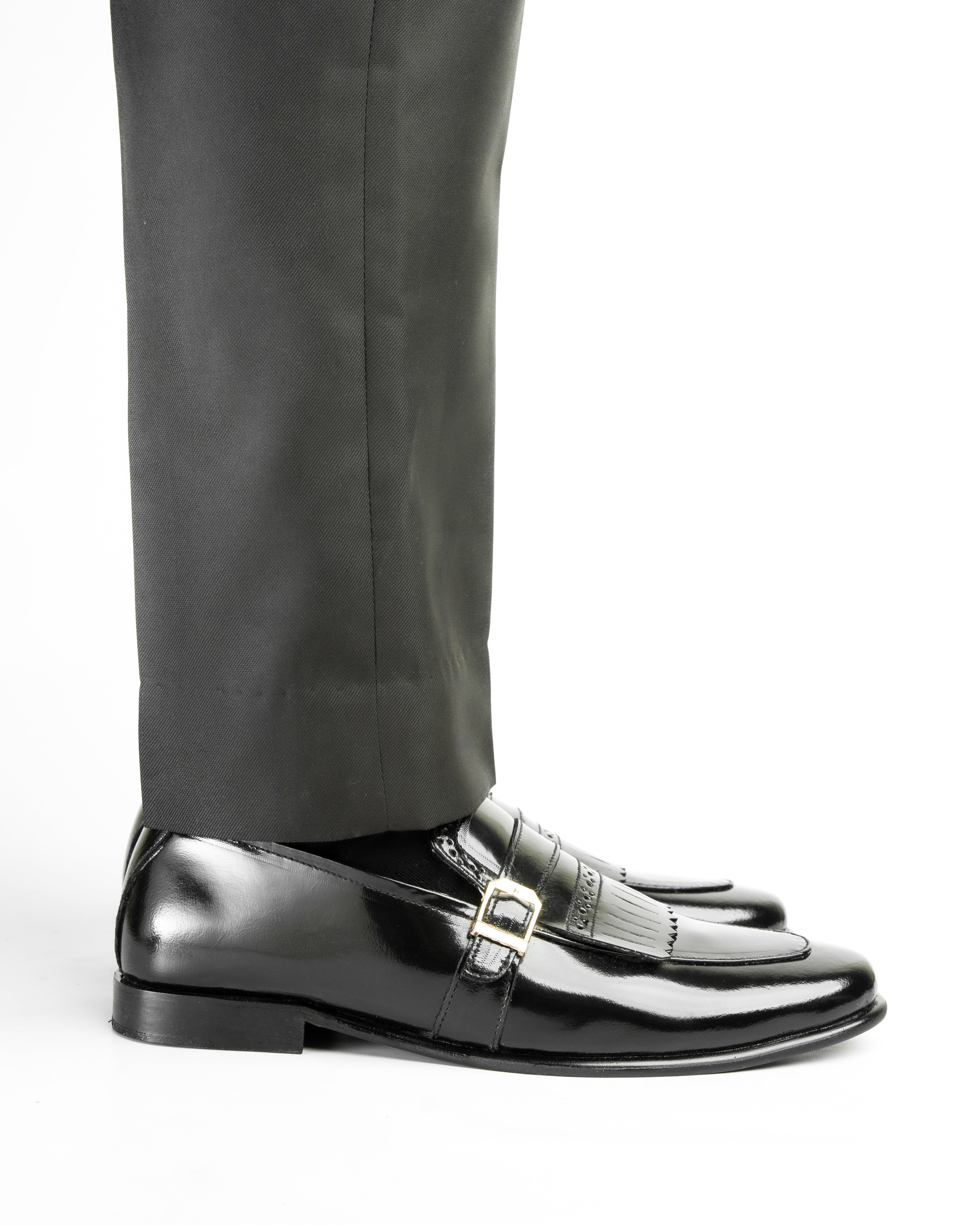 SNS13 Men Leather Formal Horsebit Loafers