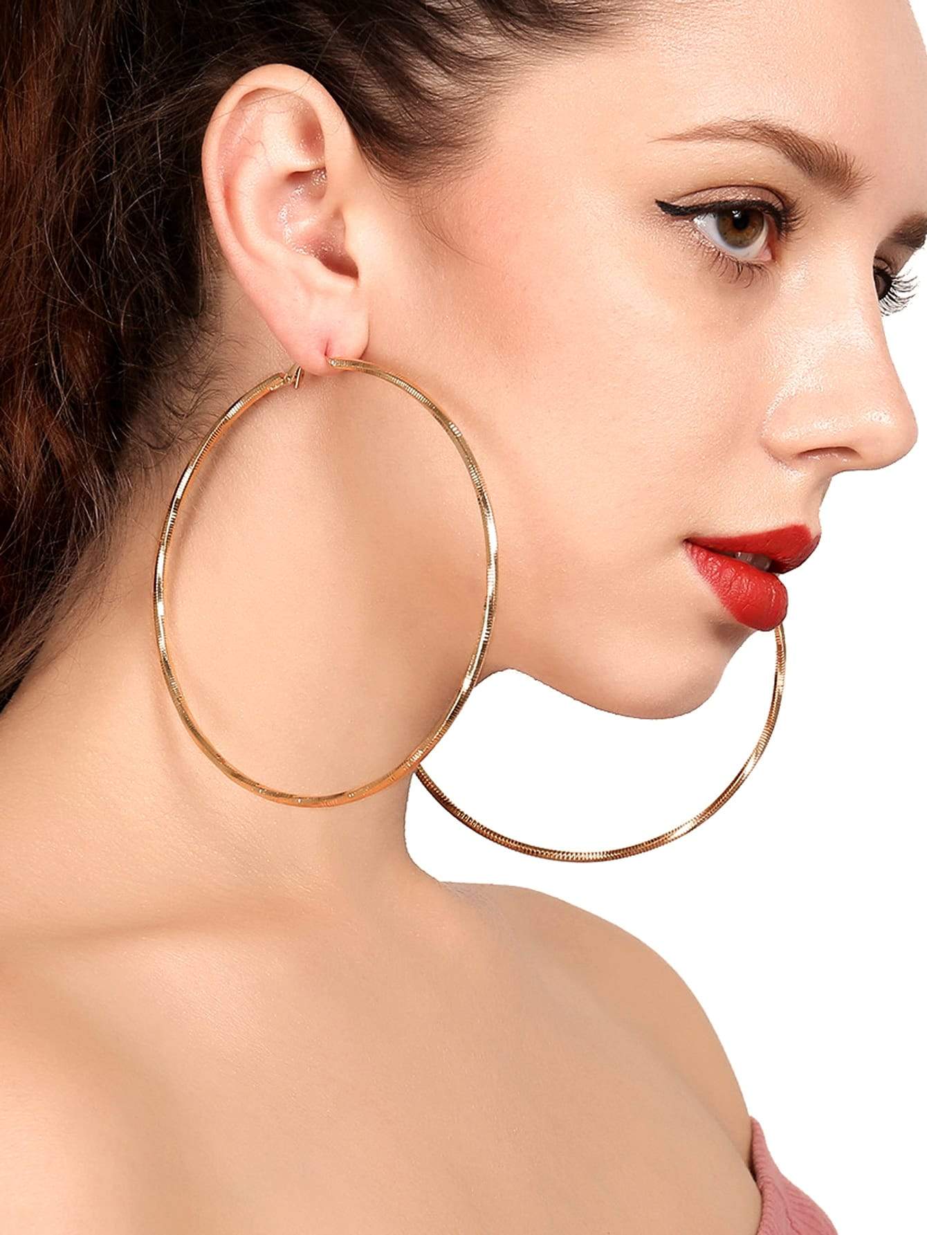 Open Hoop Drop Earrings 1pair Shop n Save Pakistan