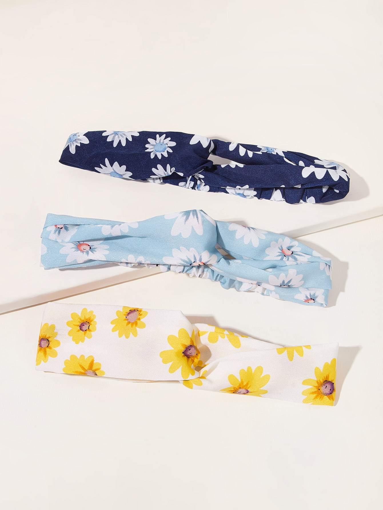 3pcs Daisy Pattern Headband Shop n Save Pakistan