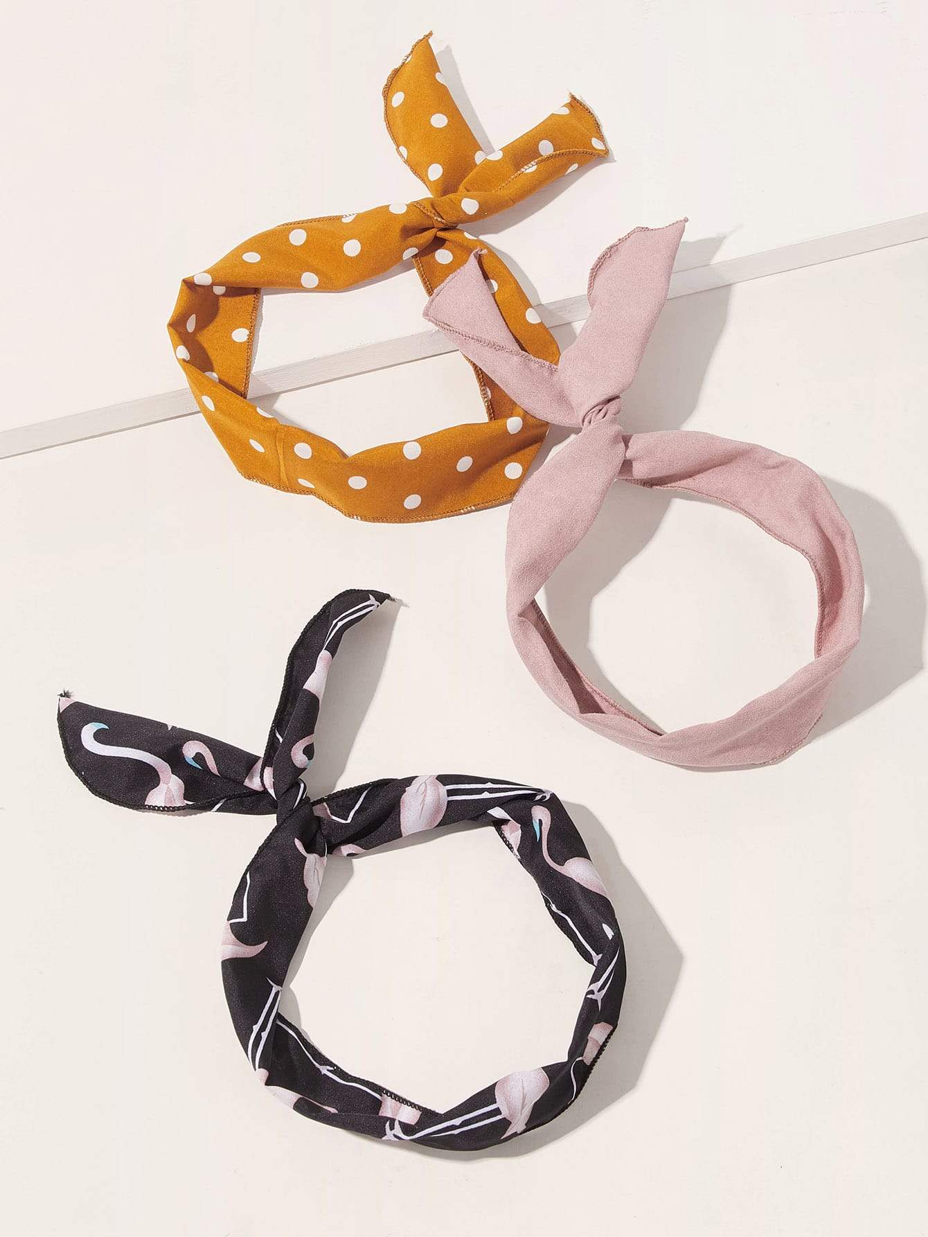 3pcs Polka Dot Pattern Knot Decor Headband Shop n Save Pakistan