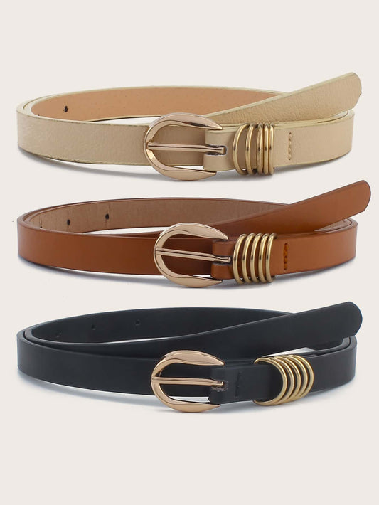 3pcs Metal Buckle Belt Shop n Save Pakistan