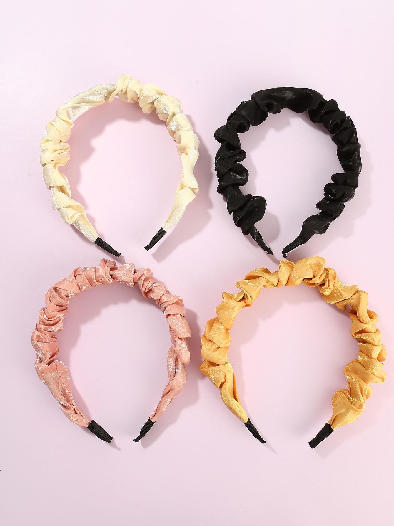 4pcs Simple Solid Hair Hoop Shop n Save Pakistan