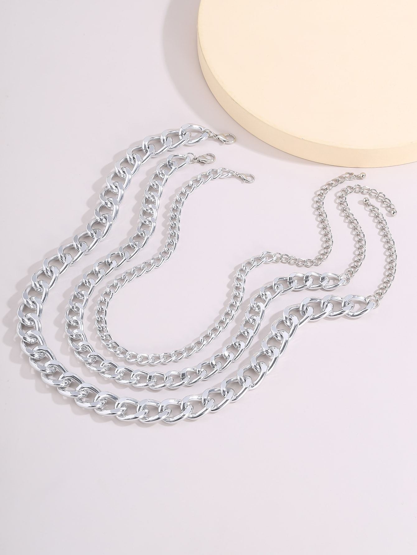 3pcs Simple Chain Necklace Shop n Save Pakistan